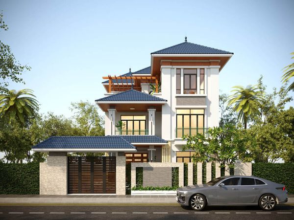 Mẫu thiết kế biệt thự hiện đại 3 tầng đẹp nhất hiện nay tại Long Thành