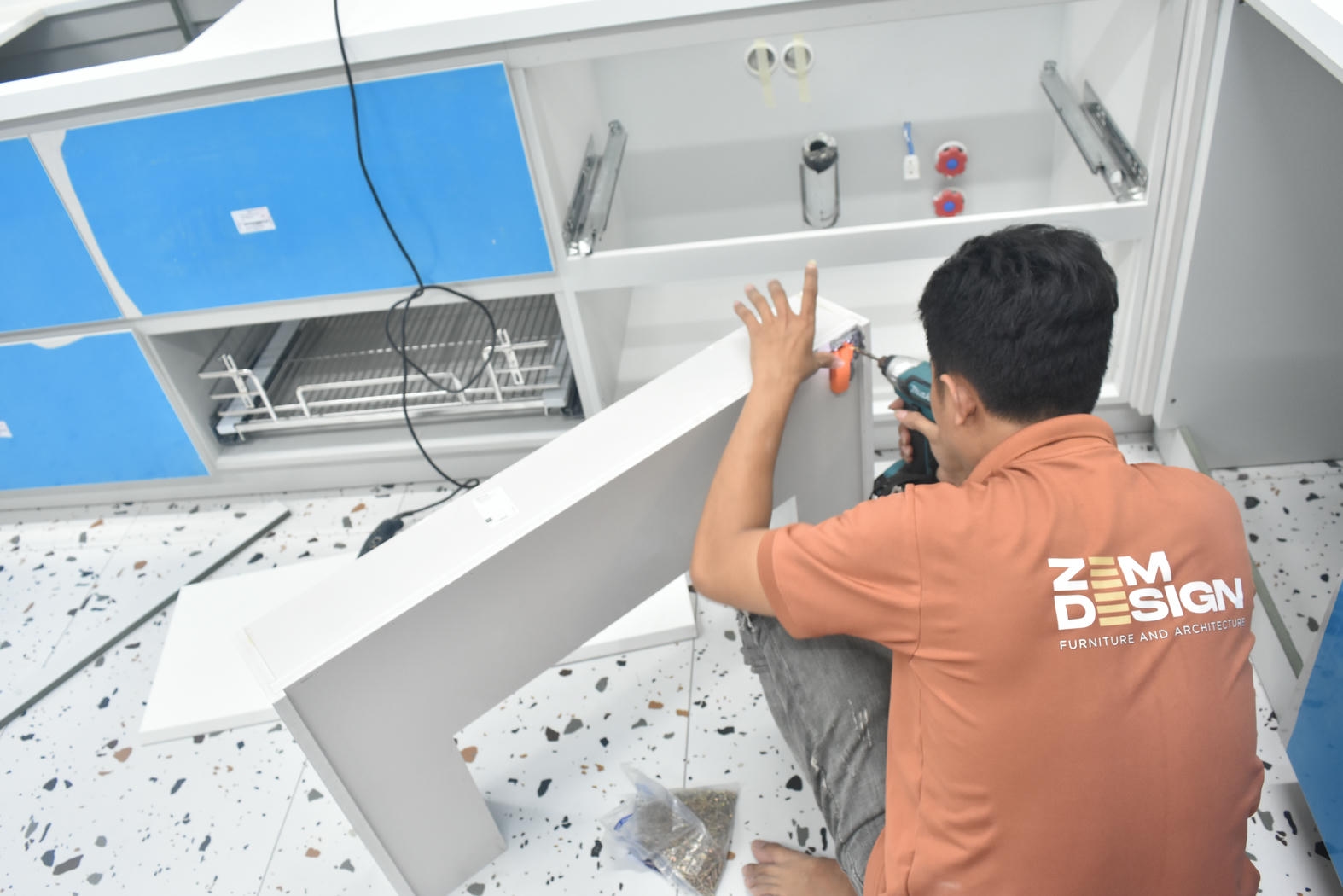 Thi công nội thất phòng bếp nhà phố