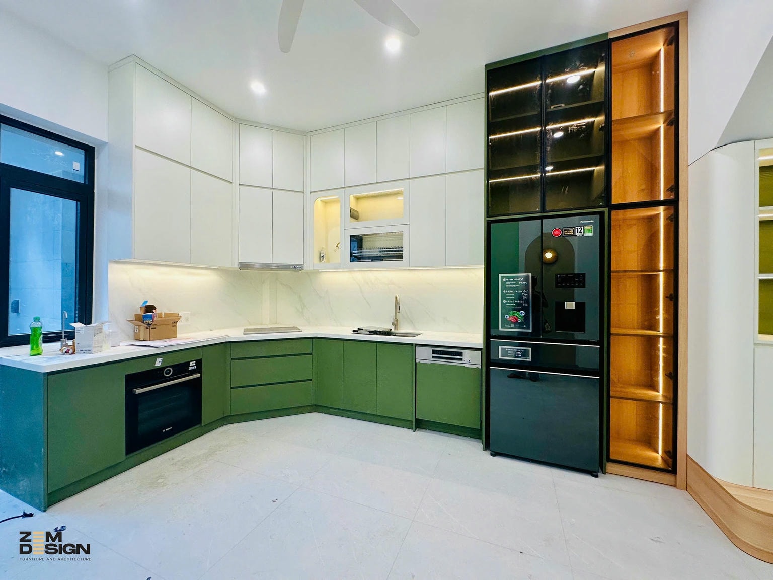 Thiết kế thi công trọn gói tủ bếp gỗ MDF
