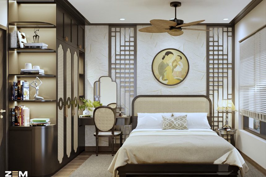 Phòng ngủ 2 căn hộ Celadon Tân Phú Indochine 01