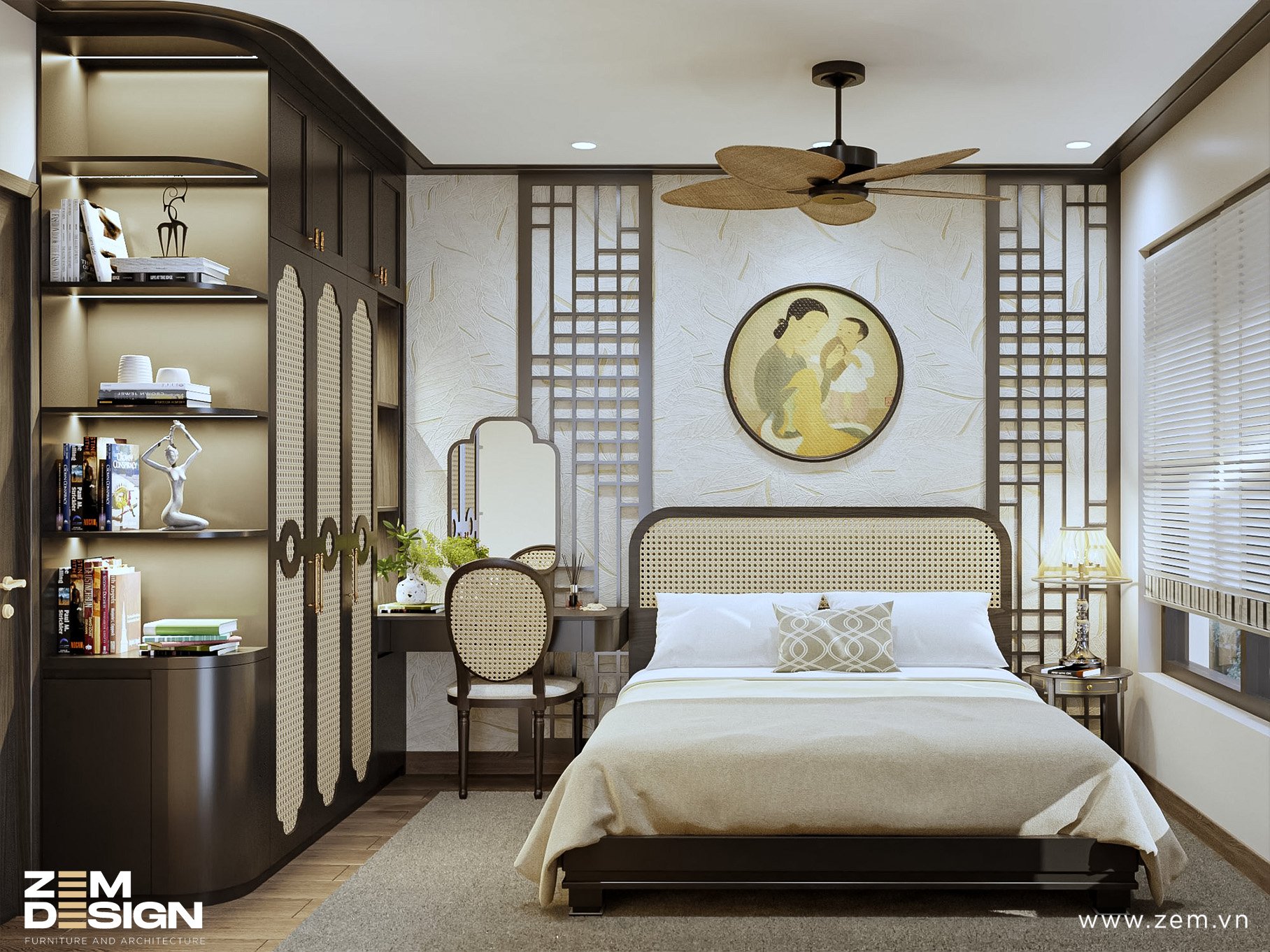 Phòng ngủ 2 căn hộ Celadon Tân Phú Indochine 01