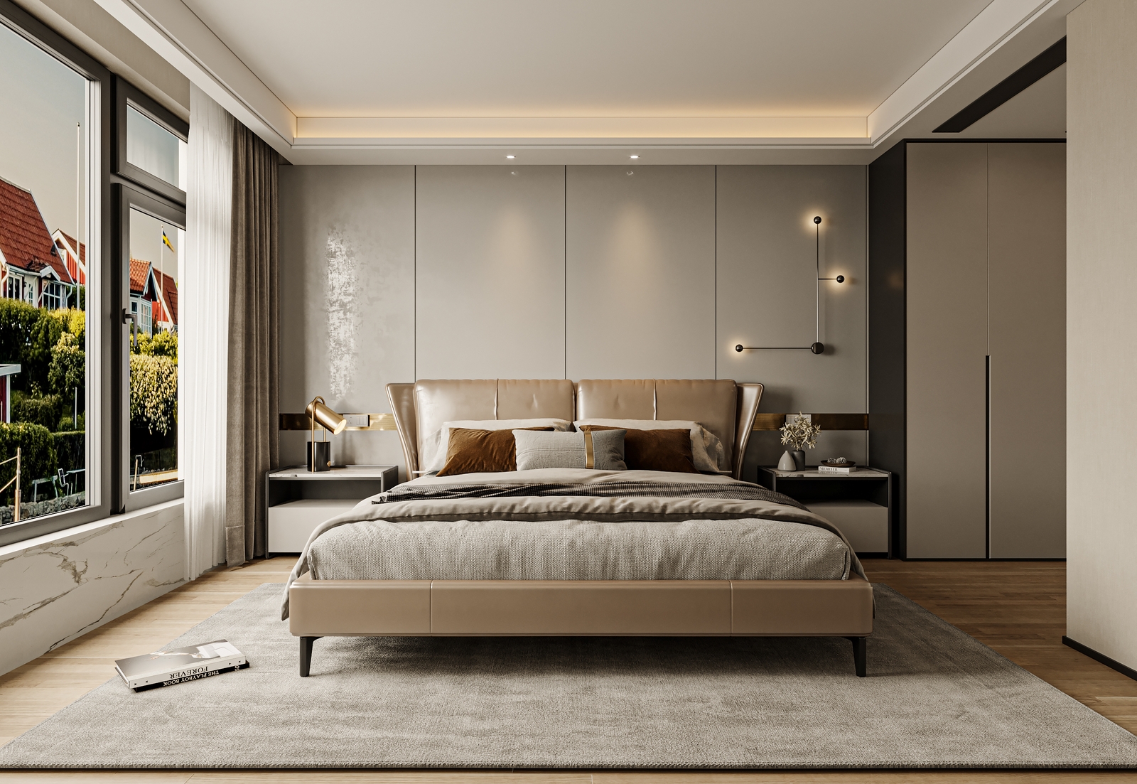 Thiết kế nội thất căn hộ 56m2 2 phòng ngủ