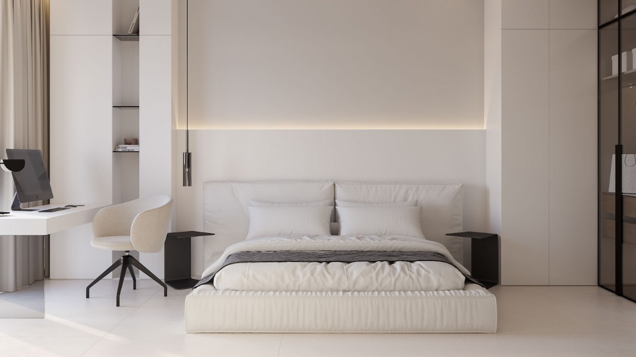 Bố trí nội thất chung cư đơn giản, gọn gàng