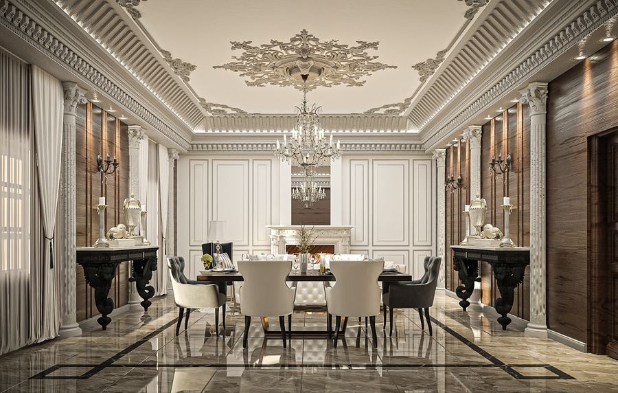Nội thất nhà 60m2 phong cách Châu Âu