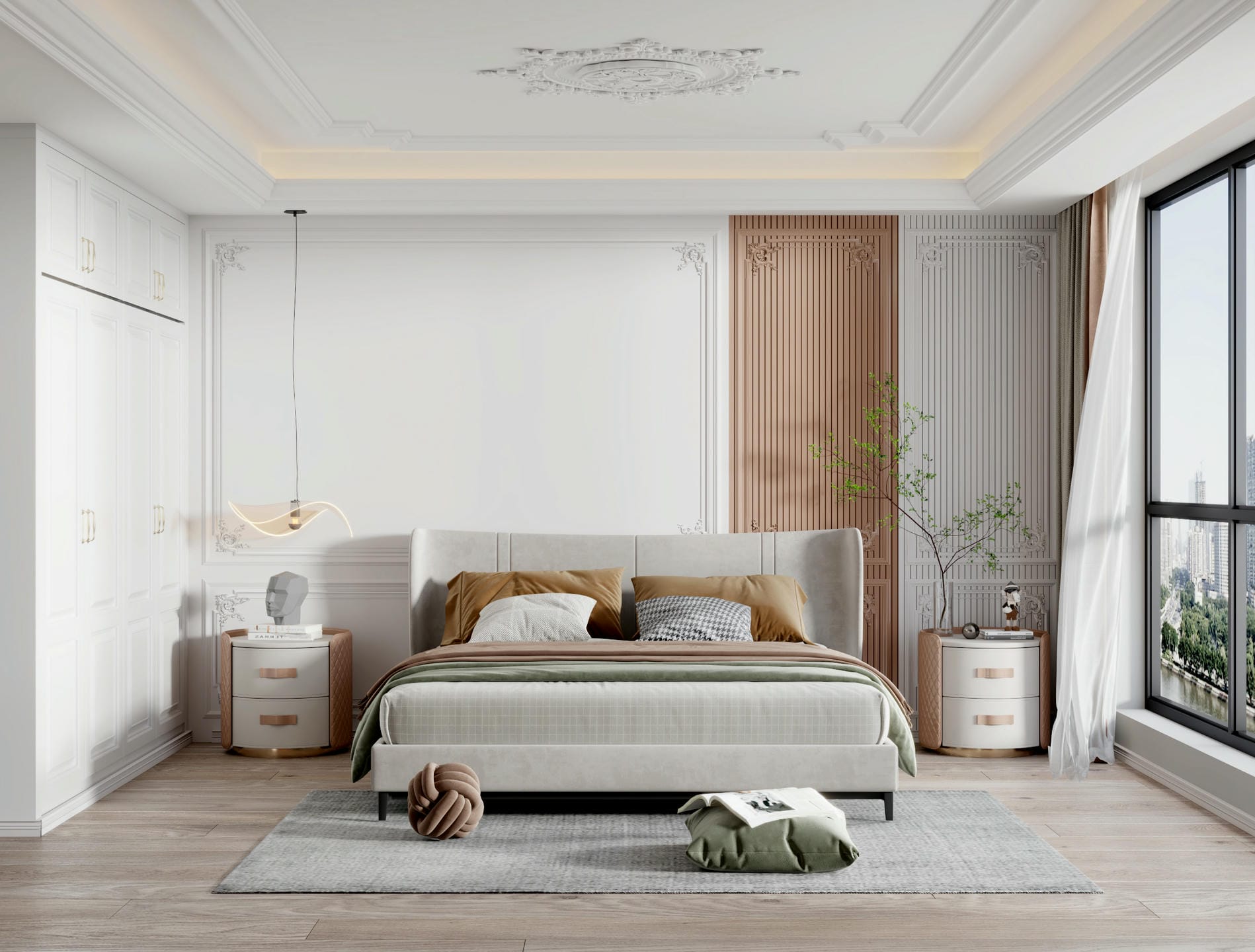 Nội thất phòng ngủ chung cư 80m2 Nội thất phòng ngủ chung cư 80m2