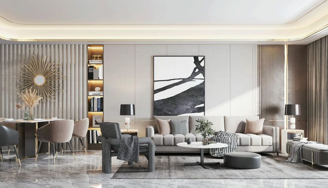 Thiết kế phòng khách liền bếp chung cư Thiết kế phòng khách liền bếp chung cư