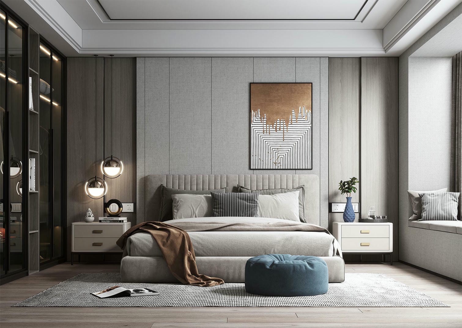 Bố trí nội thất hợp lý để cách âm phòng ngủ Bố trí nội thất hợp lý để cách âm phòng ngủ