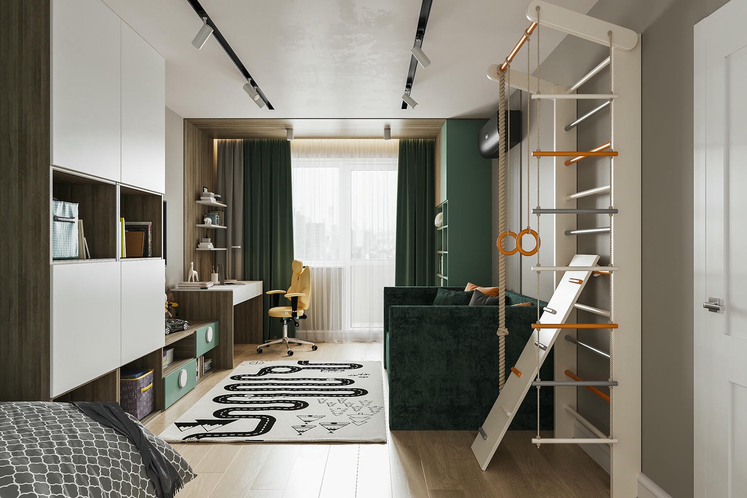 Nội thất phòng ngủ trẻ em cho nhà ống 60m2