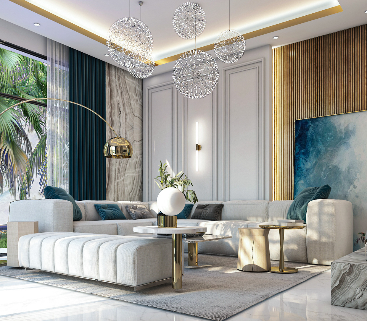 Phối màu sơn phòng khách theo phong cách cổ điển Classic Phối màu sơn phòng khách theo phong cách cổ điển Classic