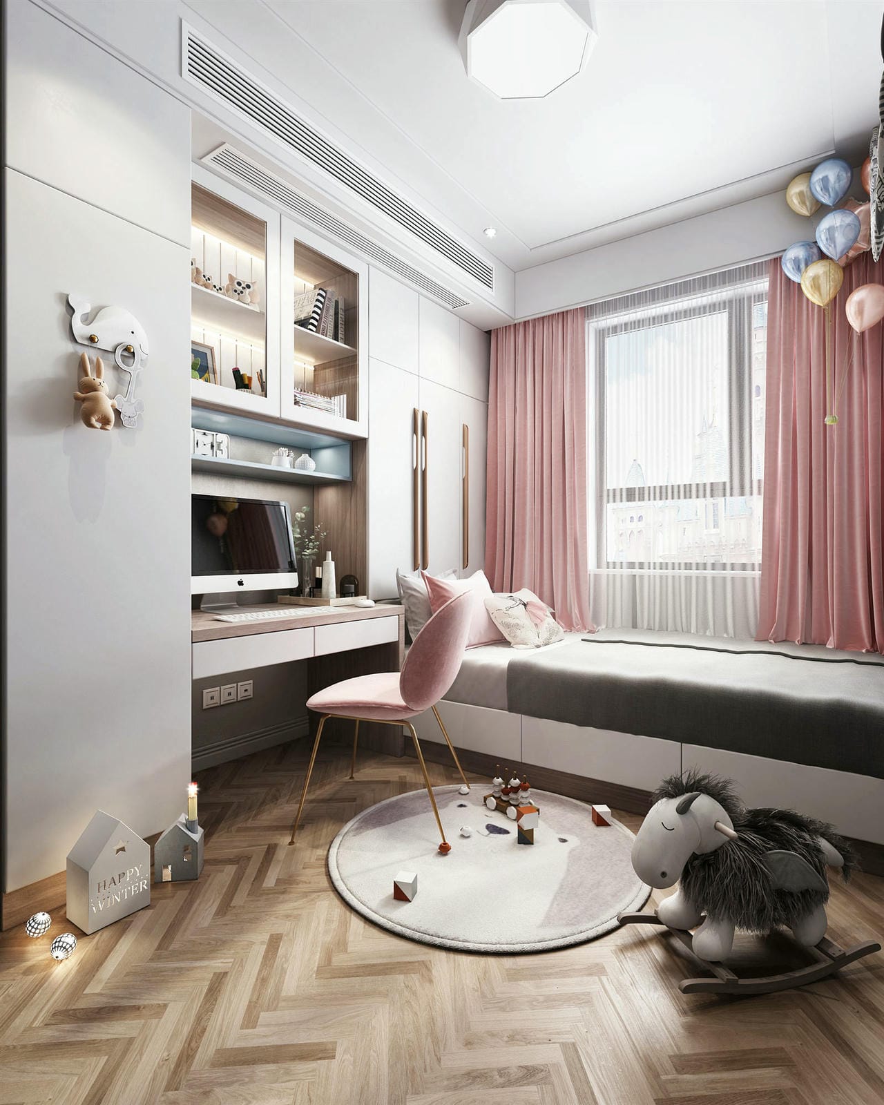 Bố Trí Nội Thất Phòng Ngủ 15m2 Cho Bé Gái Bố Trí Nội Thất Phòng Ngủ 15m2 Cho Bé Gái