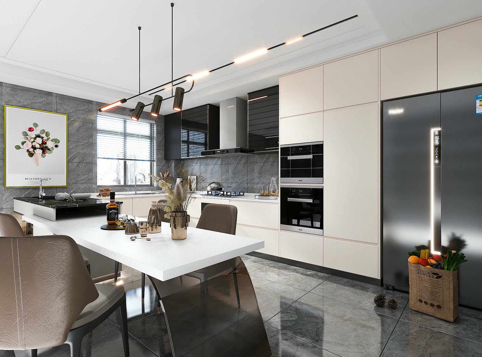 Decor phòng bếp hiện đại sang trọng đẹp Decor phòng bếp hiện đại sang trọng đẹp