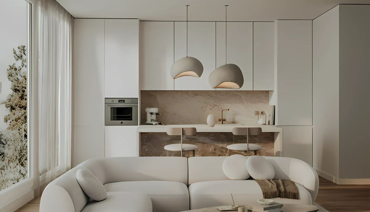 Decor phòng khách liền bếp Decor phòng khách liền bếp