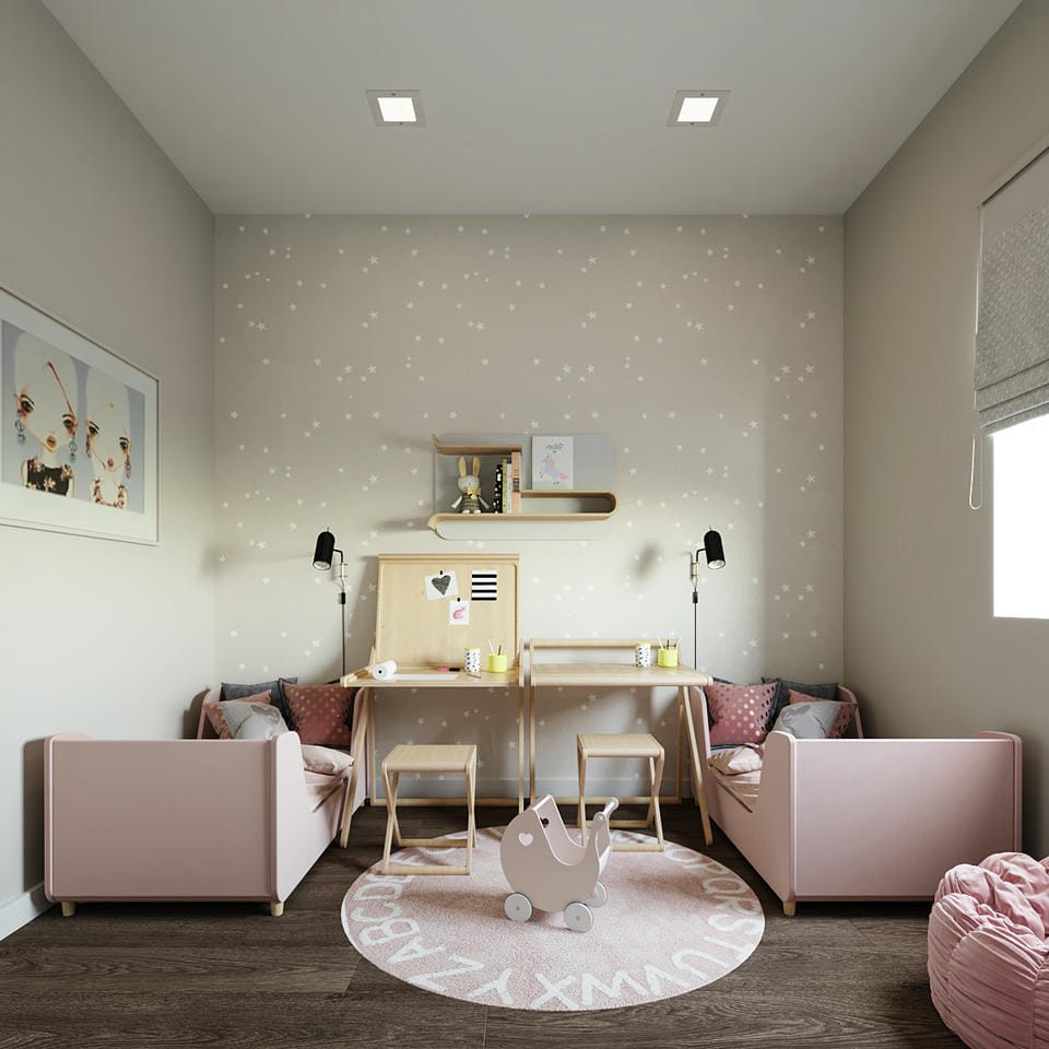 Decor Phòng Ngủ 15m2 Cho Bé Gái Decor Phòng Ngủ 15m2 Cho Bé Gái