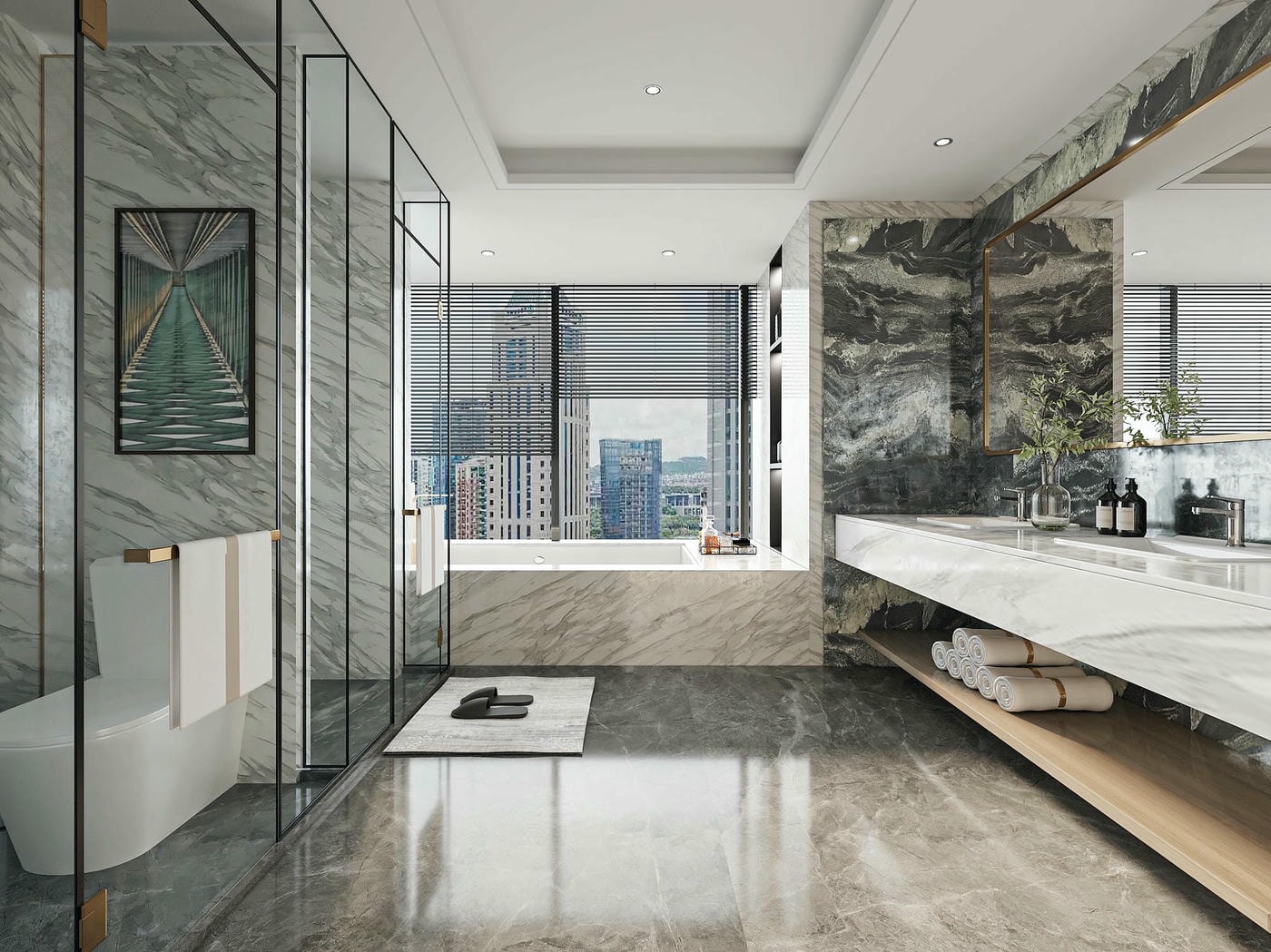 Gạch Ceramic hay Gạch Porcelain sẽ phù hợp làm phòng tắm?