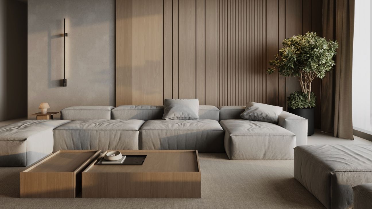 Kê ghế sofa hiện đại cho phòng khách đẹp