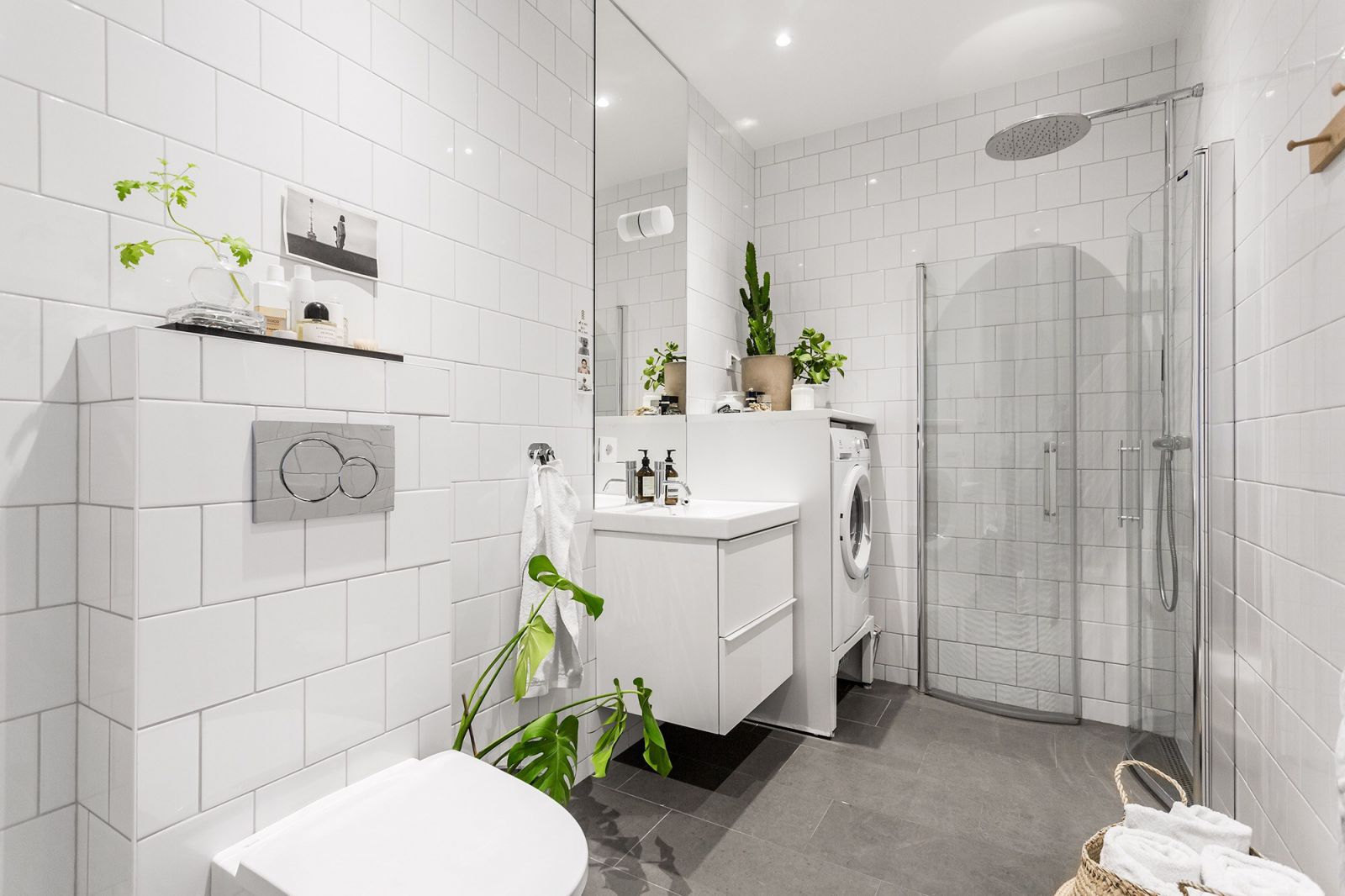 Lát gạch phòng tắm phong cách thiết kế Scandinavian