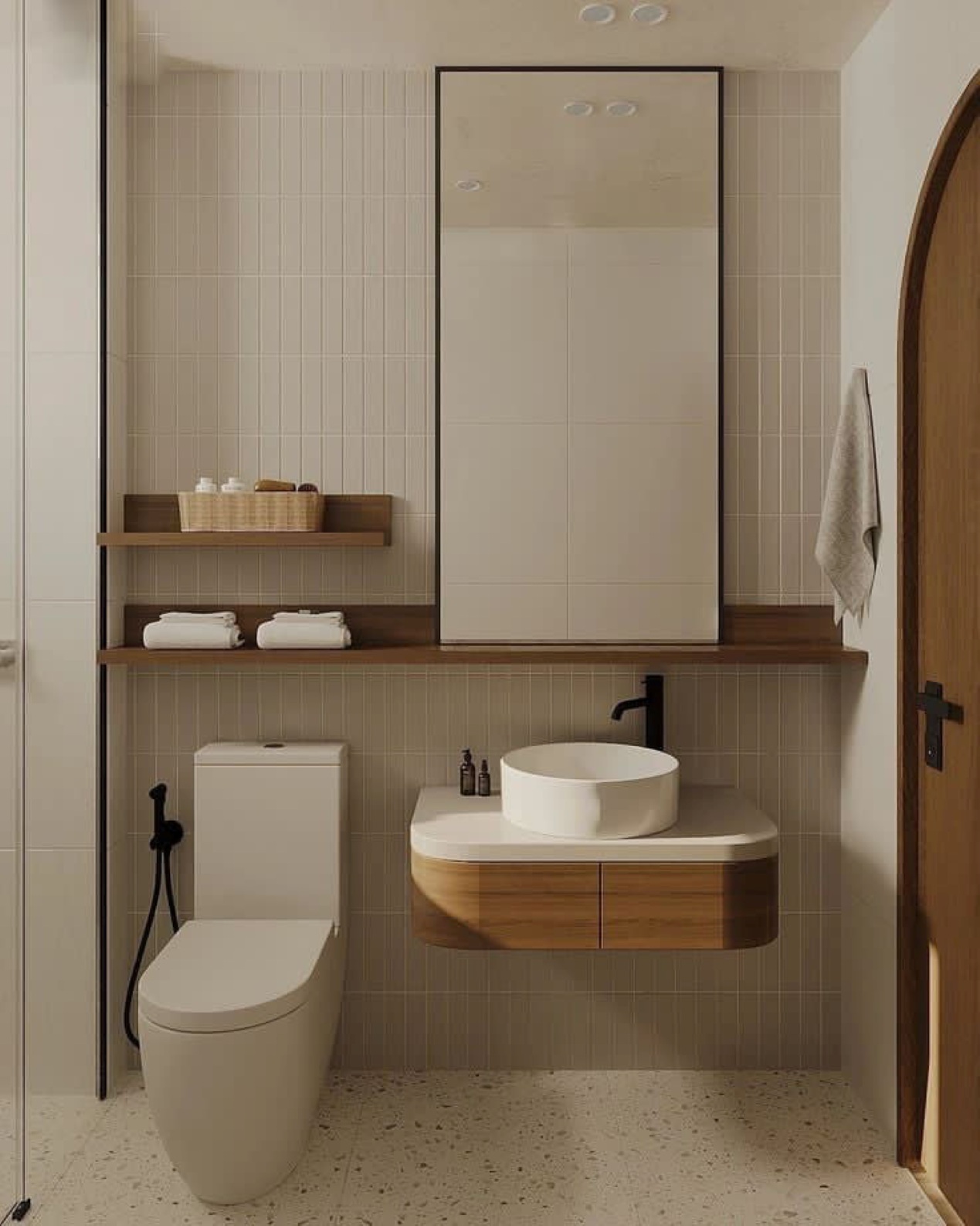 Mẫu nhà tắm hiện đại cho nhà 25m2 Mẫu nhà tắm hiện đại cho nhà 25m2