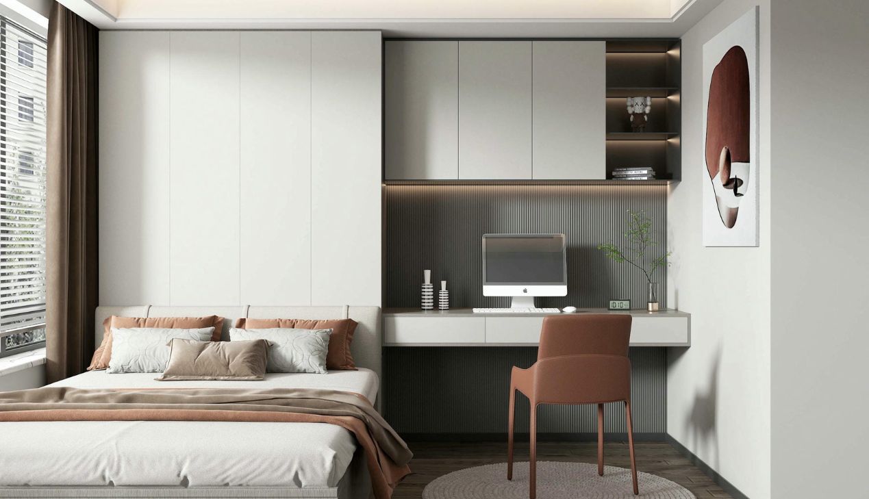 Cách trang trí phòng ngủ làm việc đẹp Cách trang trí phòng ngủ làm việc đẹp
