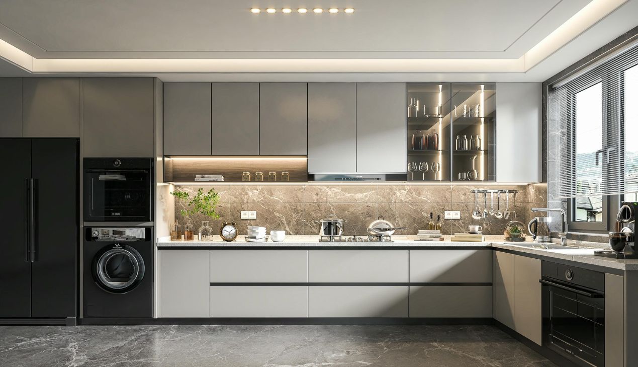 Phòng bếp thông minh cho diện tích 20m2 Phòng bếp thông minh cho diện tích 20m2