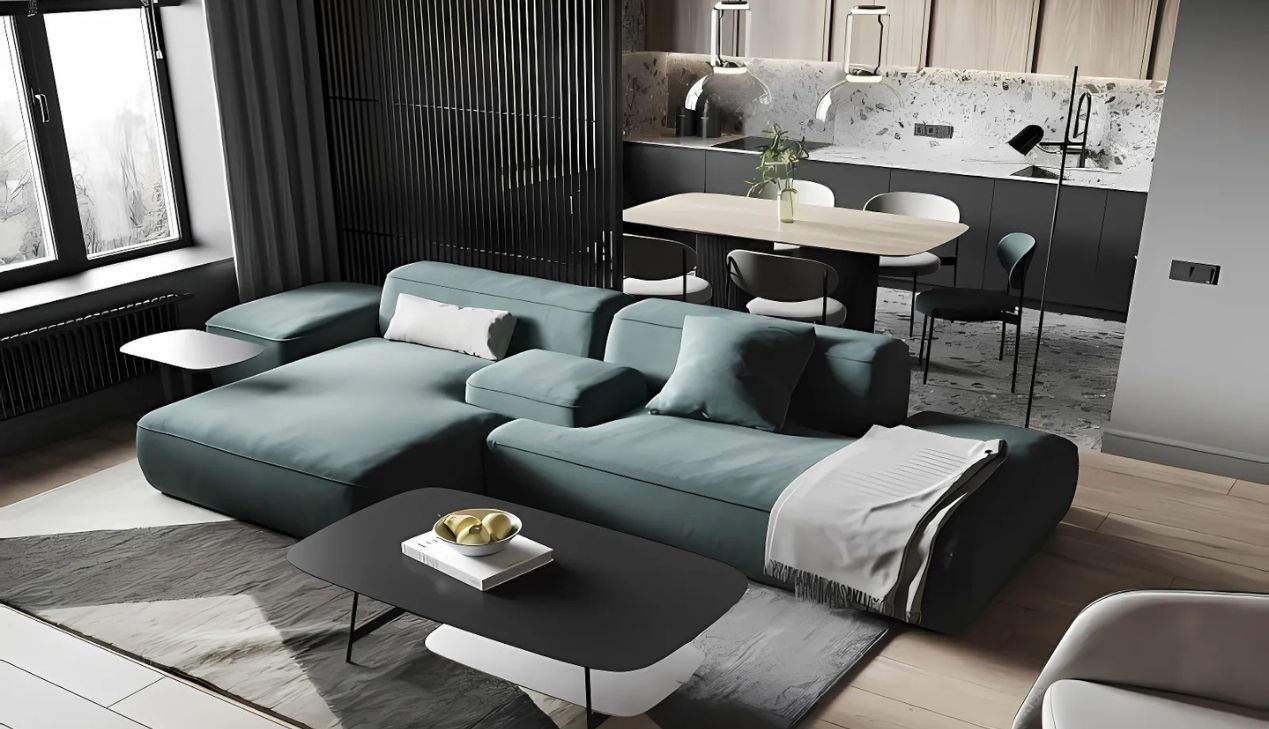 Phòng khách 20m2 có bếp Phòng khách 20m2 có bếp