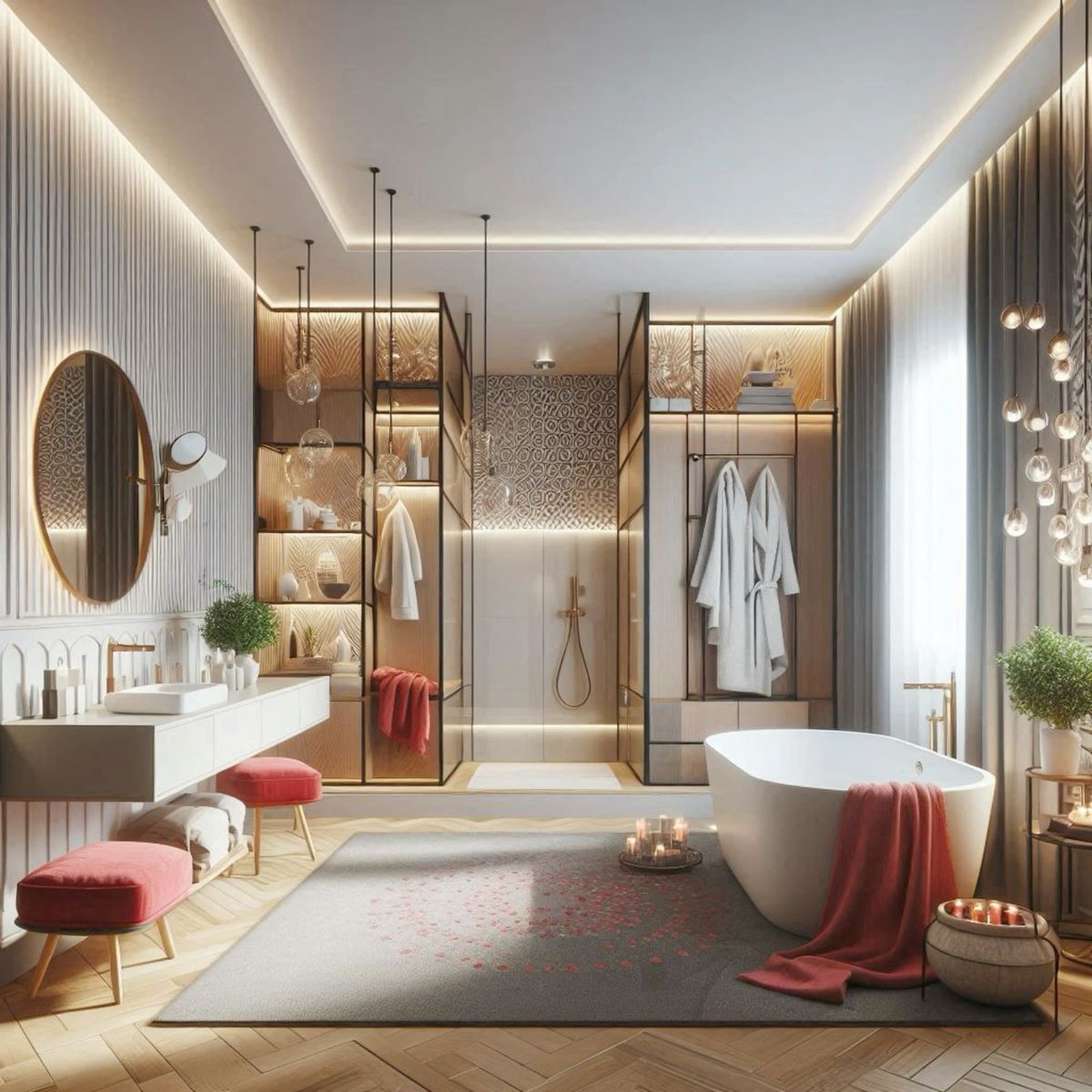 Phòng Thay Đồ Kết Hợp Phòng Tắm Cho Master Bedroom Phòng Thay Đồ Kết Hợp Phòng Tắm Cho Master Bedroom