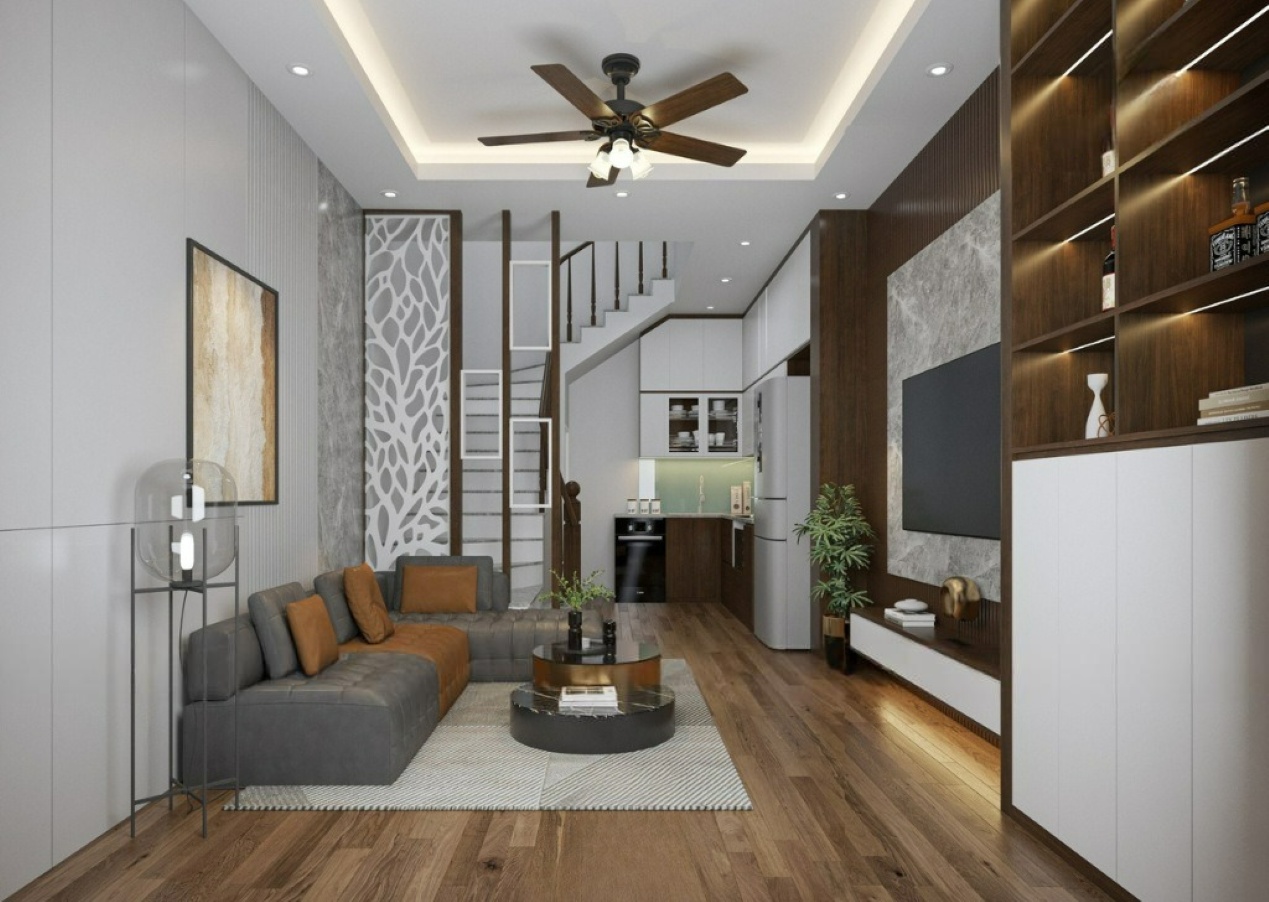 Sử dụng cầu thang làm vách ngăn Sử dụng cầu thang làm vách ngăn