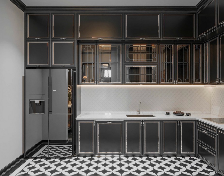 Thiết kế bếp Indochine gợi cảm giác an yên