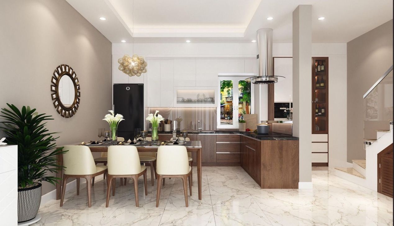 Thiết kế không gian mở nhà ống Thiết kế không gian mở nhà ống