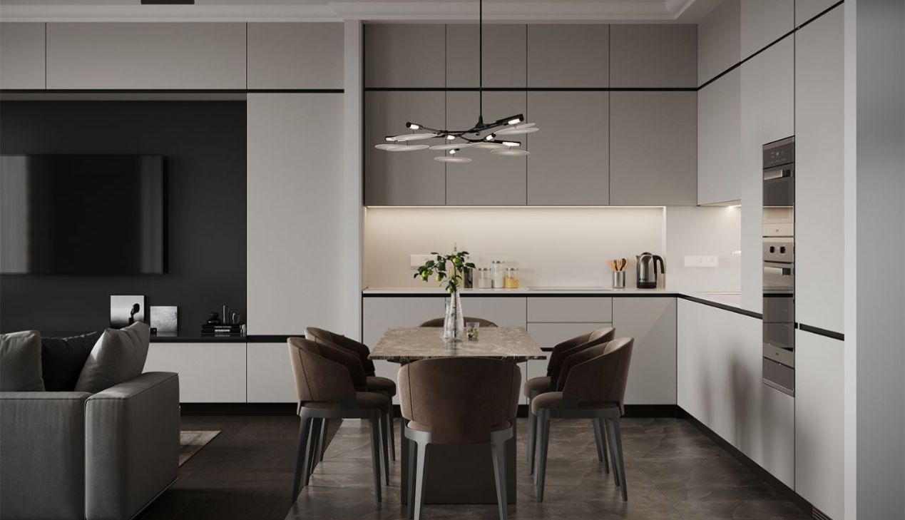 Thiết kế nhà 20m2 phòng khách liền bếp Thiết kế nhà 20m2 phòng khách liền bếp
