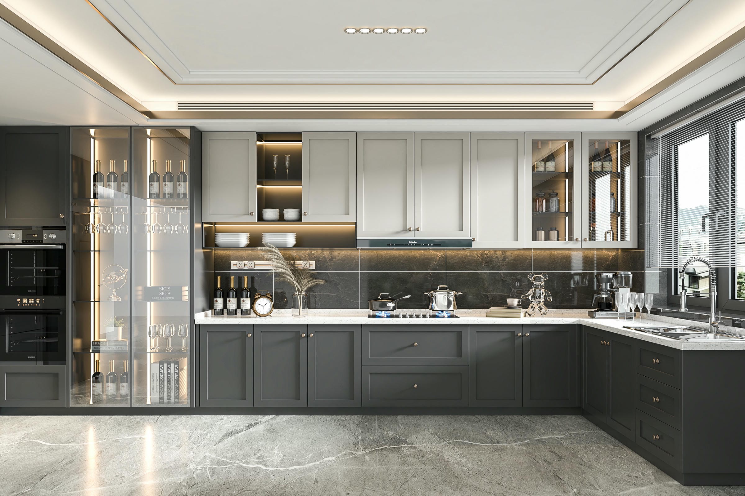 Thiết kế nội thất phòng bếp hiện đại Thiết kế nội thất phòng bếp hiện đại