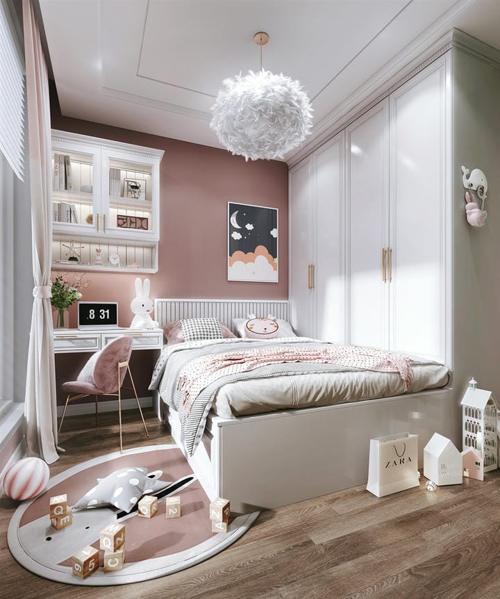 Thiết Kế Phòng 15m2 Cho 2 Bé Gái Thiết Kế Phòng 15m2 Cho 2 Bé Gái