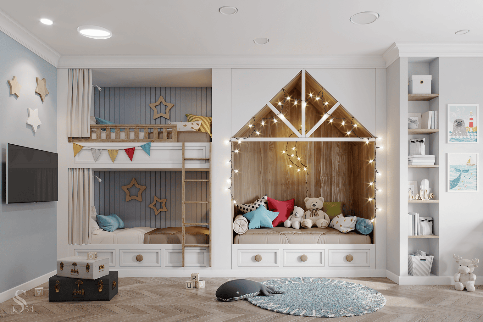 Thiết kế phòng ngủ trẻ em siêu đẹp