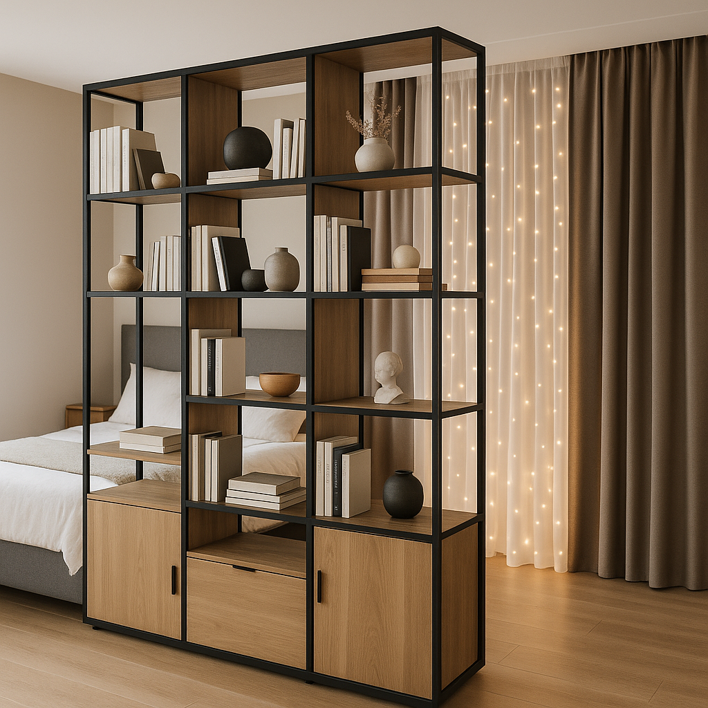 Ý tưởng thiết kế vách ngăn sáng tạo trong phòng ngủ Ý tưởng thiết kế vách ngăn sáng tạo trong phòng ngủ