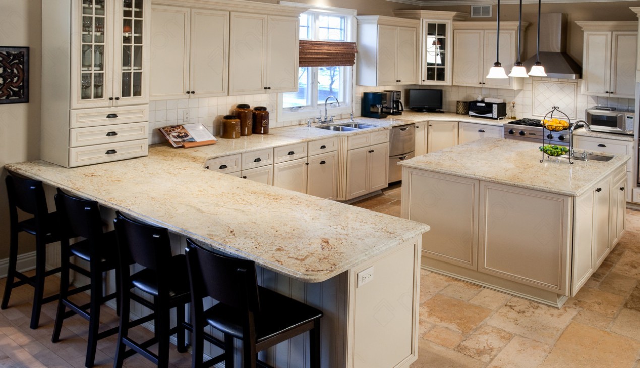 Bàn đảo bếp mặt đá hoa cương Granite