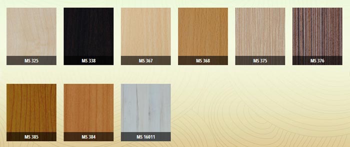 Bảng màu gỗ công nghiệp MDF vân gỗ Bảng màu gỗ công nghiệp MDF vân gỗ