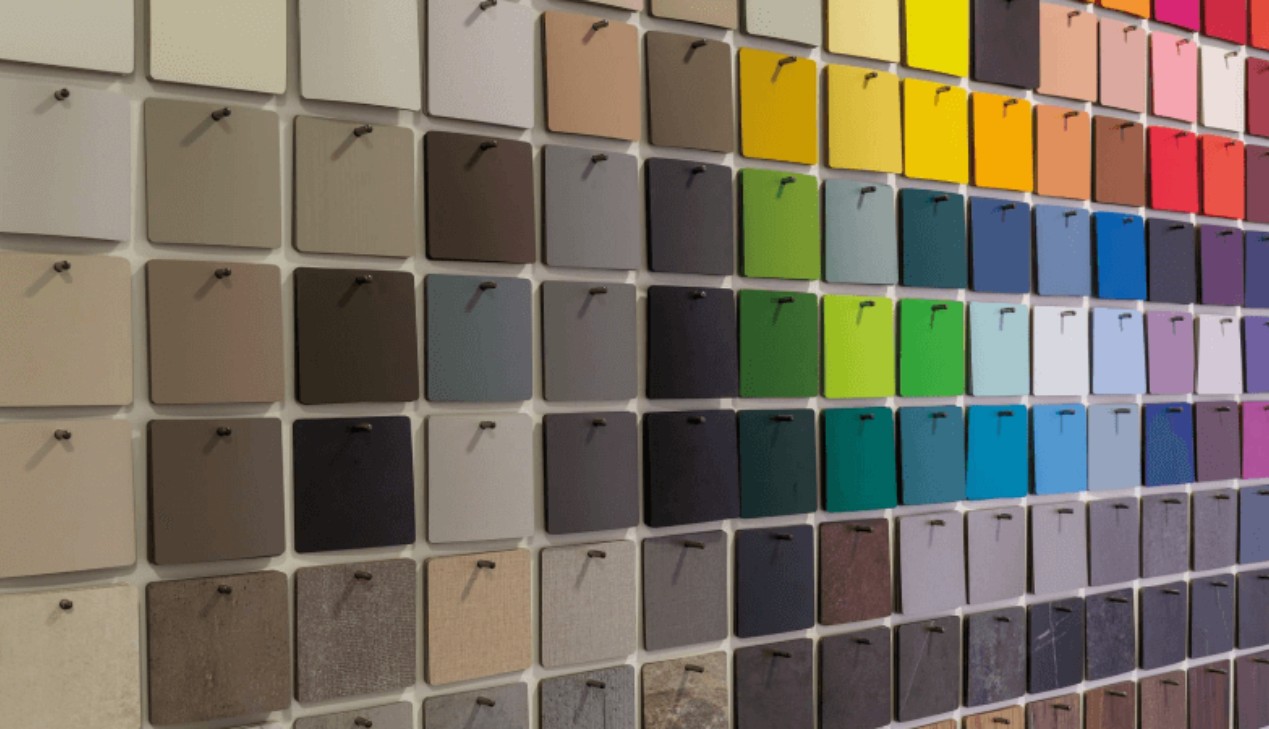 Gỗ MDF phủ laminate được sản xuất với đa dạng màu sắc Gỗ MDF phủ laminate được sản xuất với đa dạng màu sắc