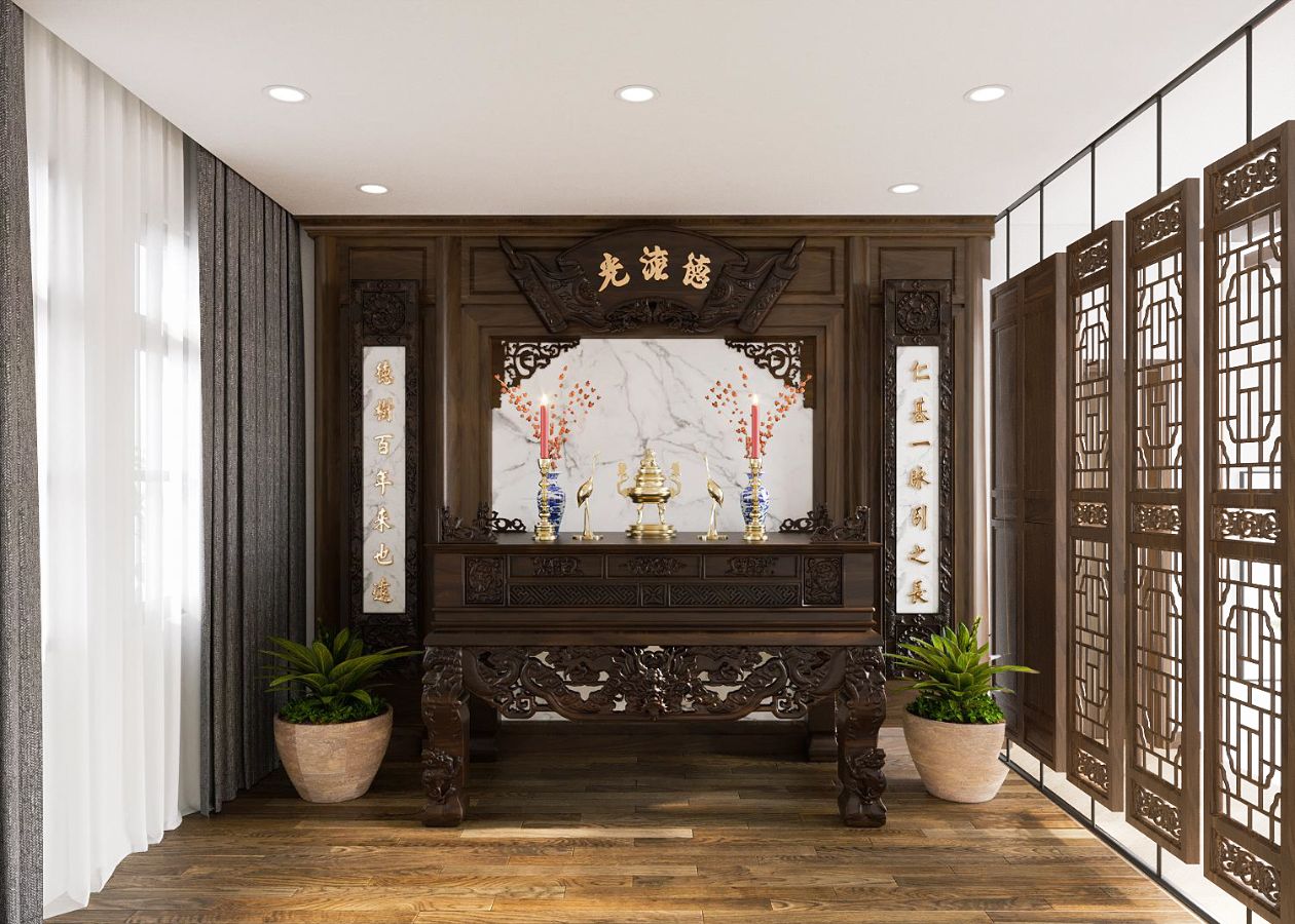 Mẫu kích thước chuẩn tủ thờ truyền thống