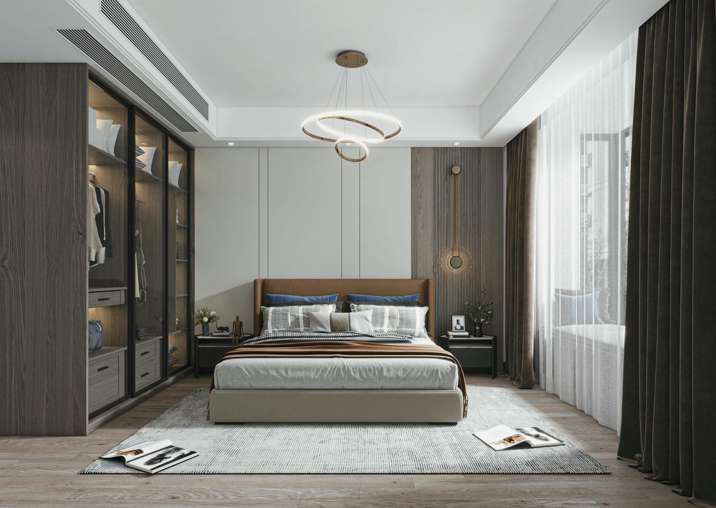 Mẫu phòng ngủ ứng dụng gỗ MDF Vanachai Mẫu phòng ngủ ứng dụng gỗ MDF Vanachai