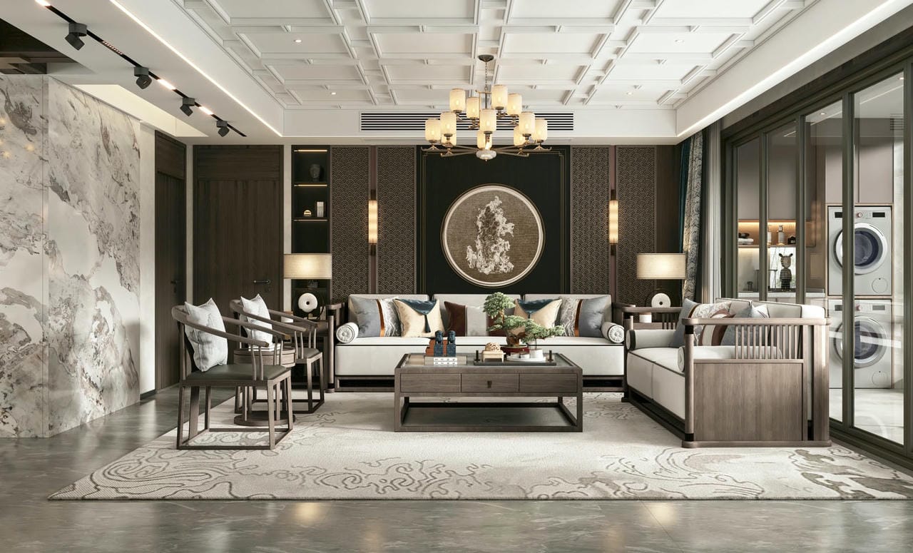Ứng dụng gỗ MDF Vanachai trong thiết kế nội thất phòng khách Ứng dụng gỗ MDF Vanachai trong thiết kế nội thất phòng khách