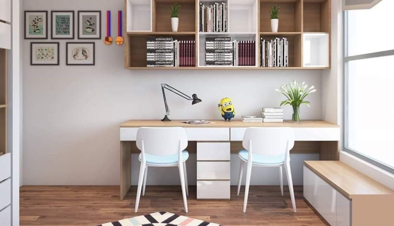 Bàn học bằng gỗ MFC chịu lực tốt