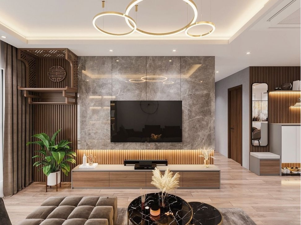 Bàn thờ treo tường cho phòng khách nhỏ