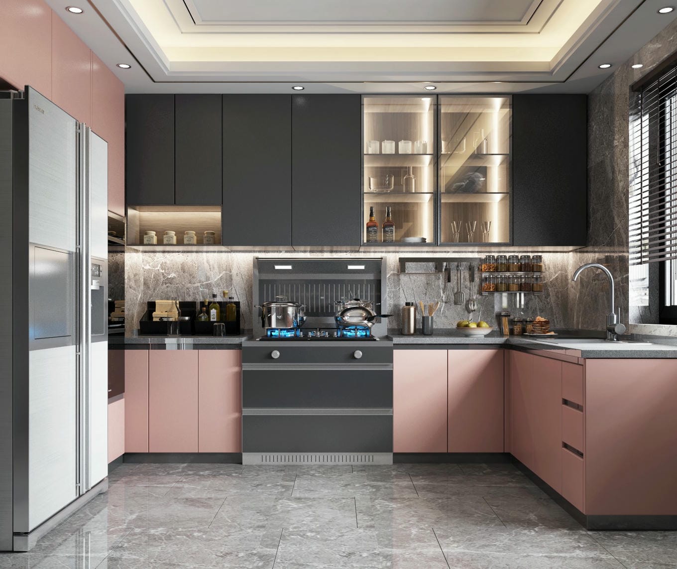 Các kiểu tủ bếp gỗ công nghiệp phong cách Scandinavian Các kiểu tủ bếp gỗ công nghiệp phong cách Scandinavian
