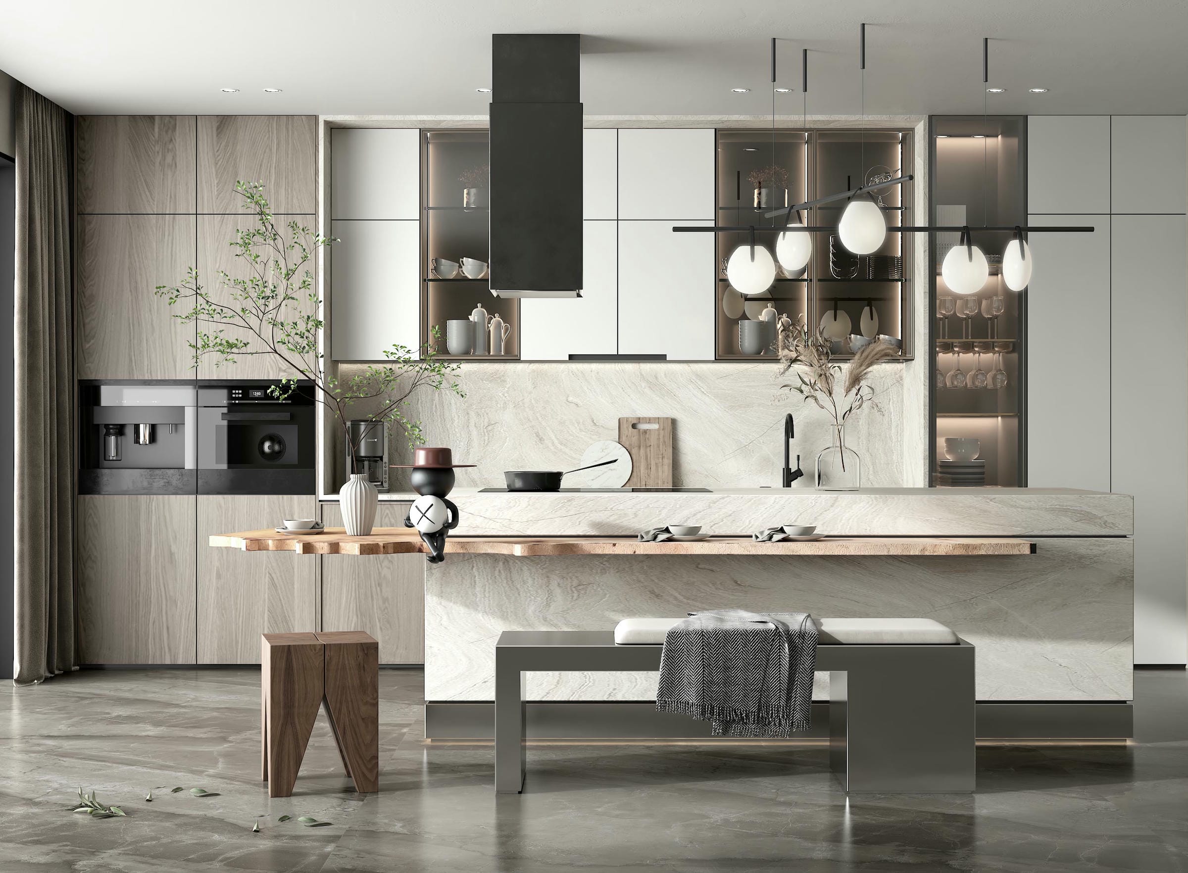 Cách bố trí bếp chữ i