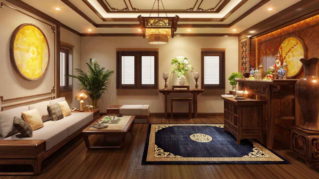 Cách bố trí phòng thờ trong phòng khách hợp phong thủy Cách bố trí phòng thờ trong phòng khách hợp phong thủy