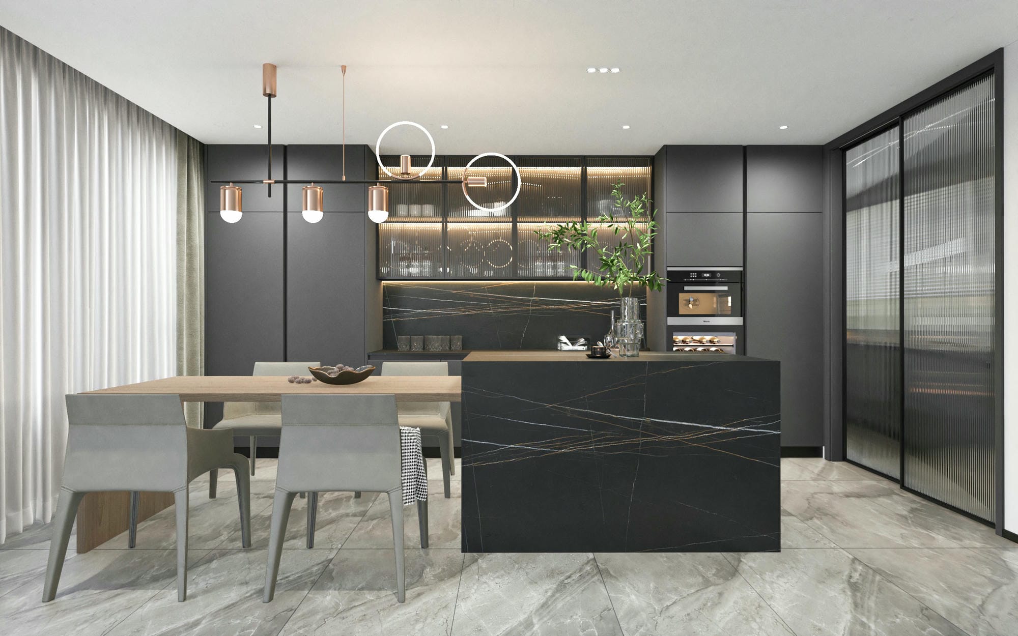 Cách thiết kế tủ bếp chữ i