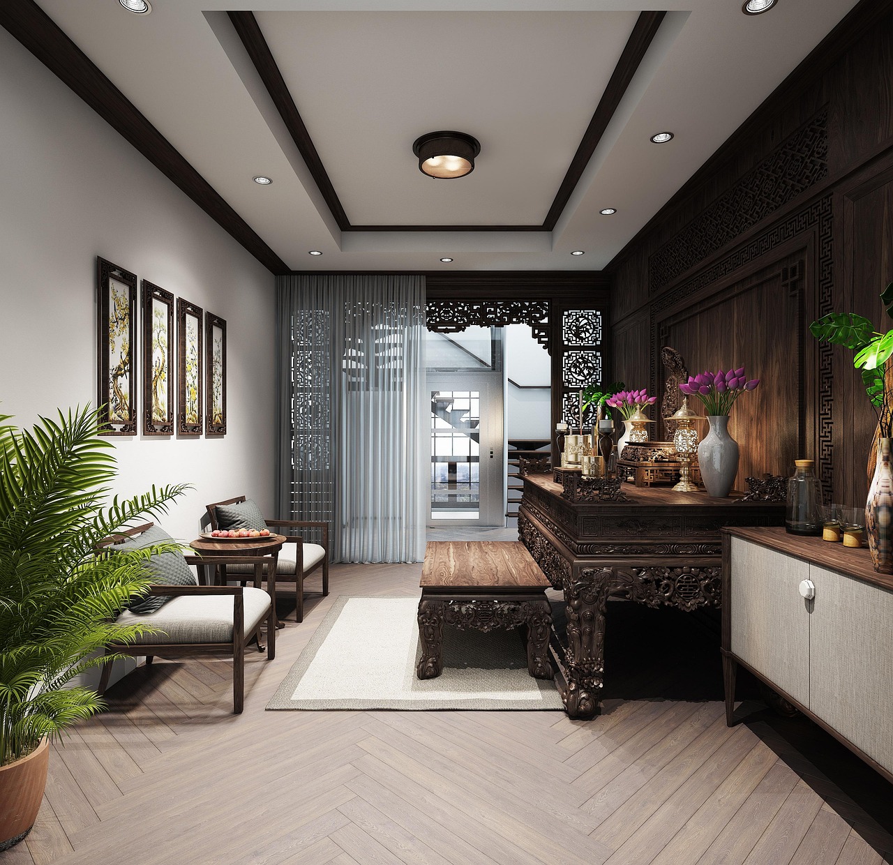 Cách trang trí phòng thờ gia tiên Cách trang trí phòng thờ gia tiên