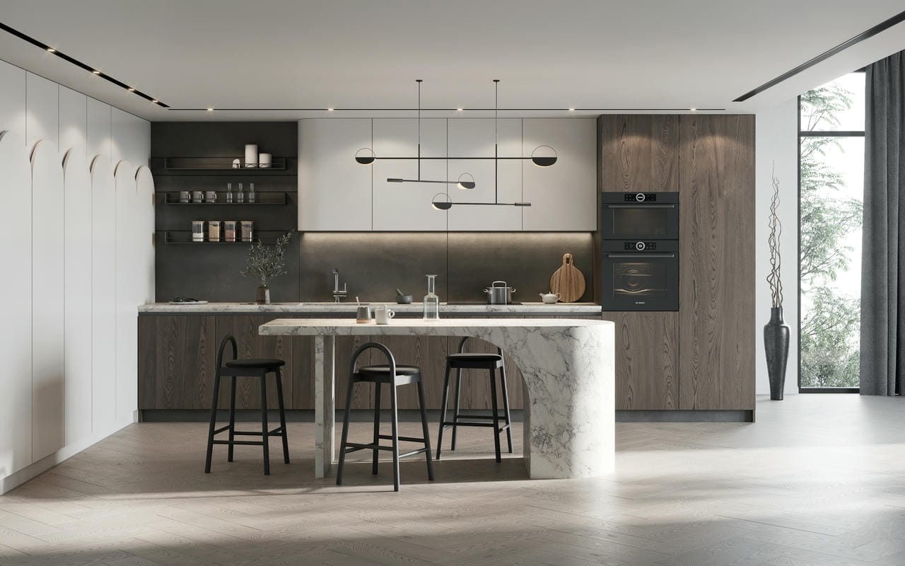 Cánh tủ bếp gỗ công nghiệp phủ melamine bền đẹp Cánh tủ bếp gỗ công nghiệp phủ melamine bền đẹp
