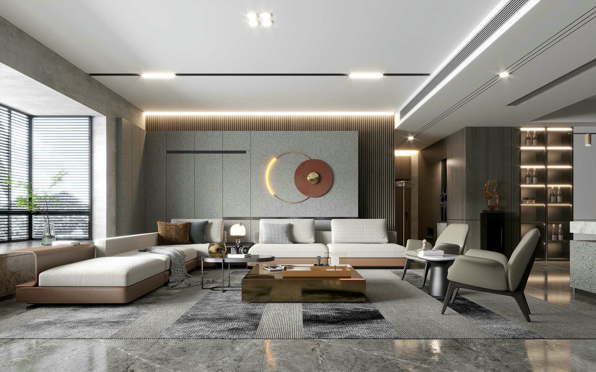 Decor kệu rượu trang trí phòng khách