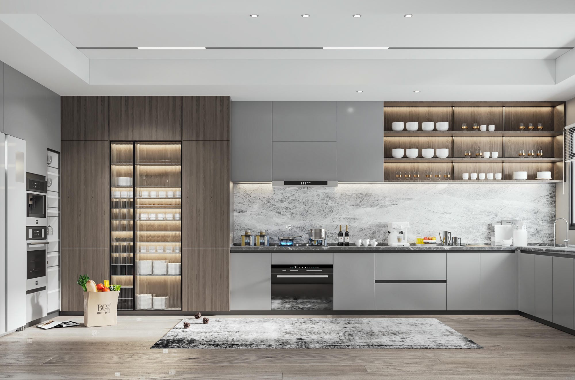 Giá tủ bếp gỗ công nghiệp acrylic siêu tiết kiệm Giá tủ bếp gỗ công nghiệp acrylic siêu tiết kiệm