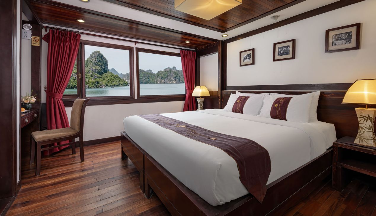 Giường gỗ theo phong cách Indochine